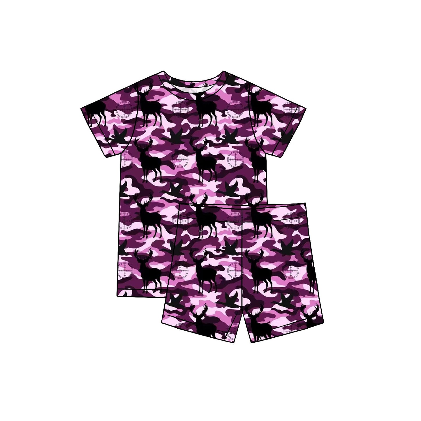 HUNTING PRINCESS SHORT SLEEVE & SHORTS