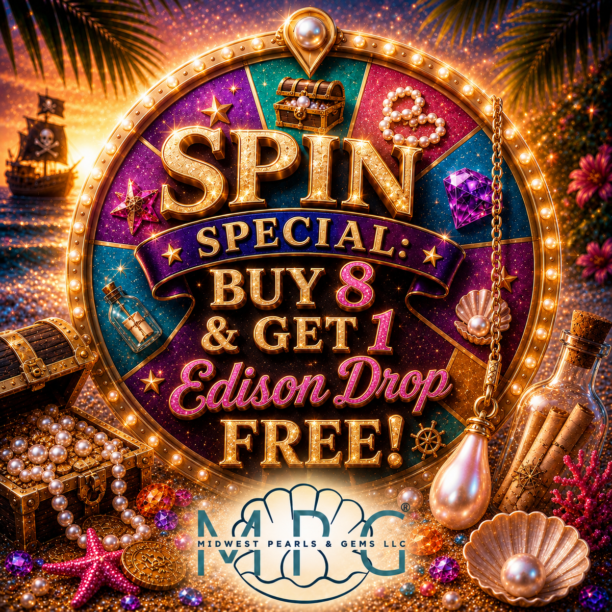 SPIN SPECIAL: BUY 8 GET EDISON DROP FREE