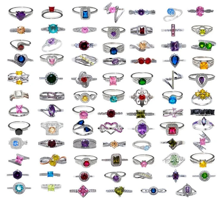 STERLING SILVER SIZED RING BOMBS