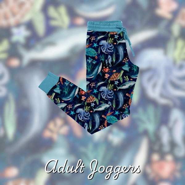 DEEP BLUE WOMENS JOGGERS *BNK BAMBOO*