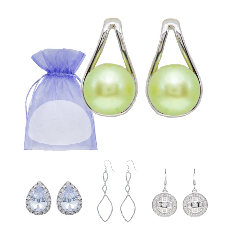 EARRING BOMB - GEMSTONE OR PEARL