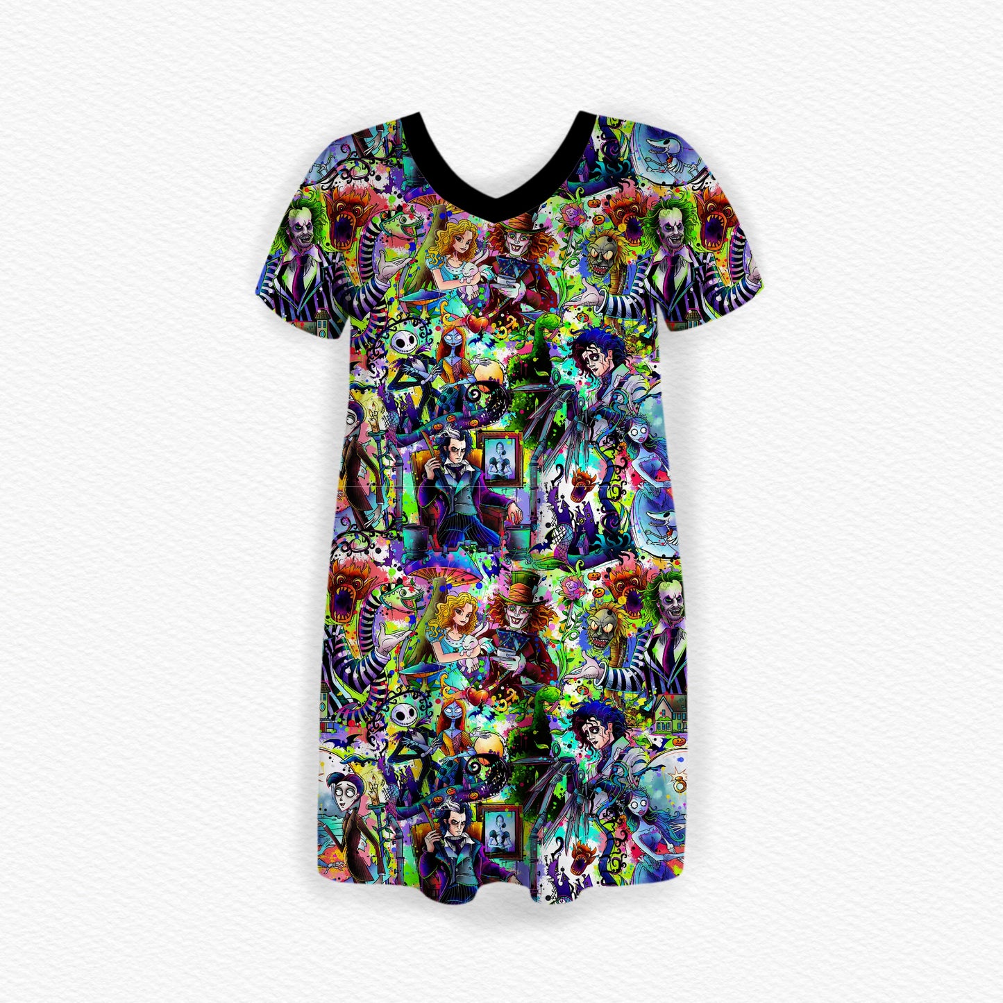 THIS IS HALLOWEEN ADULT WOMENS NIGHTGOWN