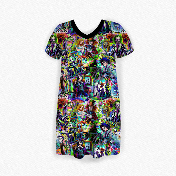 THIS IS HALLOWEEN ADULT WOMENS NIGHTGOWN
