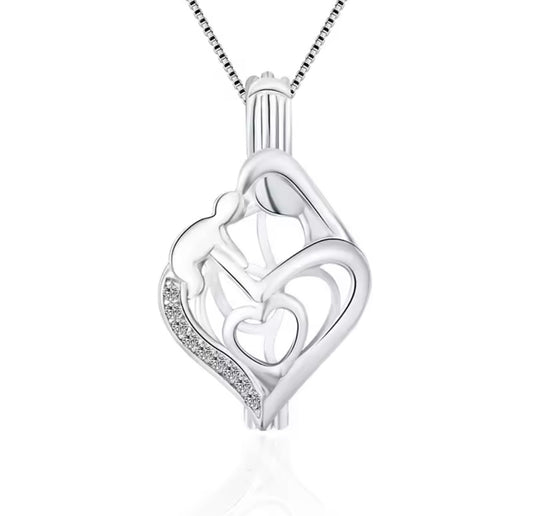 MOTHERS LOVE STERLING SILVER CAGE