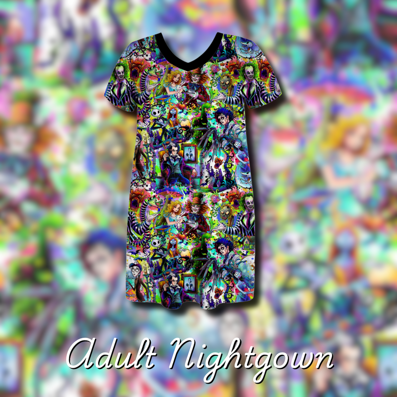 THIS IS HALLOWEEN ADULT WOMENS NIGHTGOWN