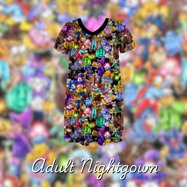 BOO CREW ADULT WOMENS NIGHTGOWN