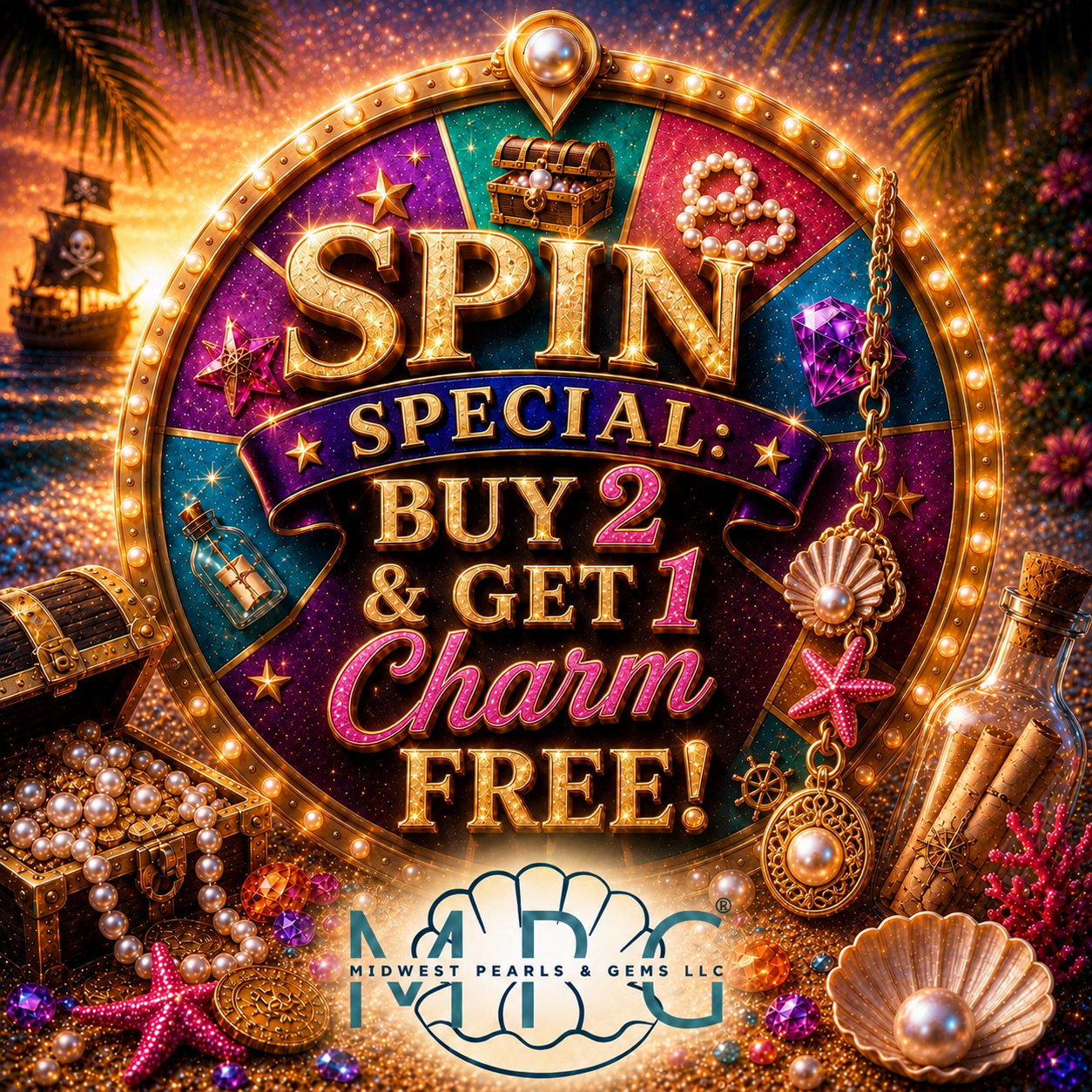 SPIN SPECIAL: BUY 2 GET CHARM FREE