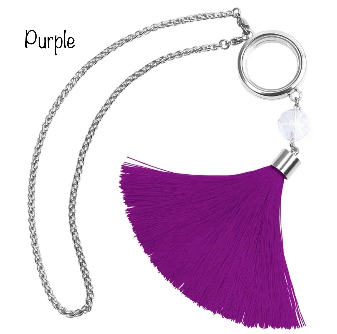 CAR LOCKET WITH TASSEL