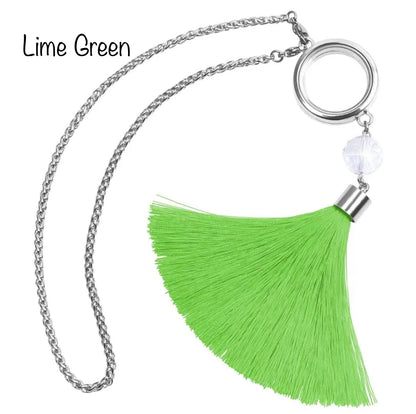 CAR LOCKET WITH TASSEL